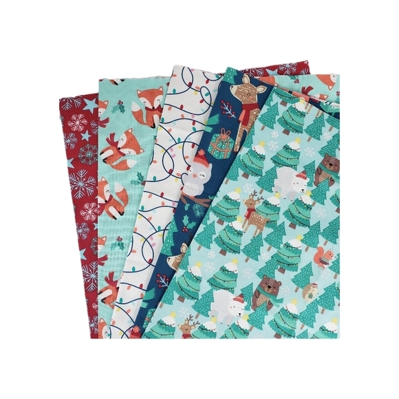 Create it Woodland Creatures Fabric Bundle 5pc 18" x 21" - Picture 3 of 8